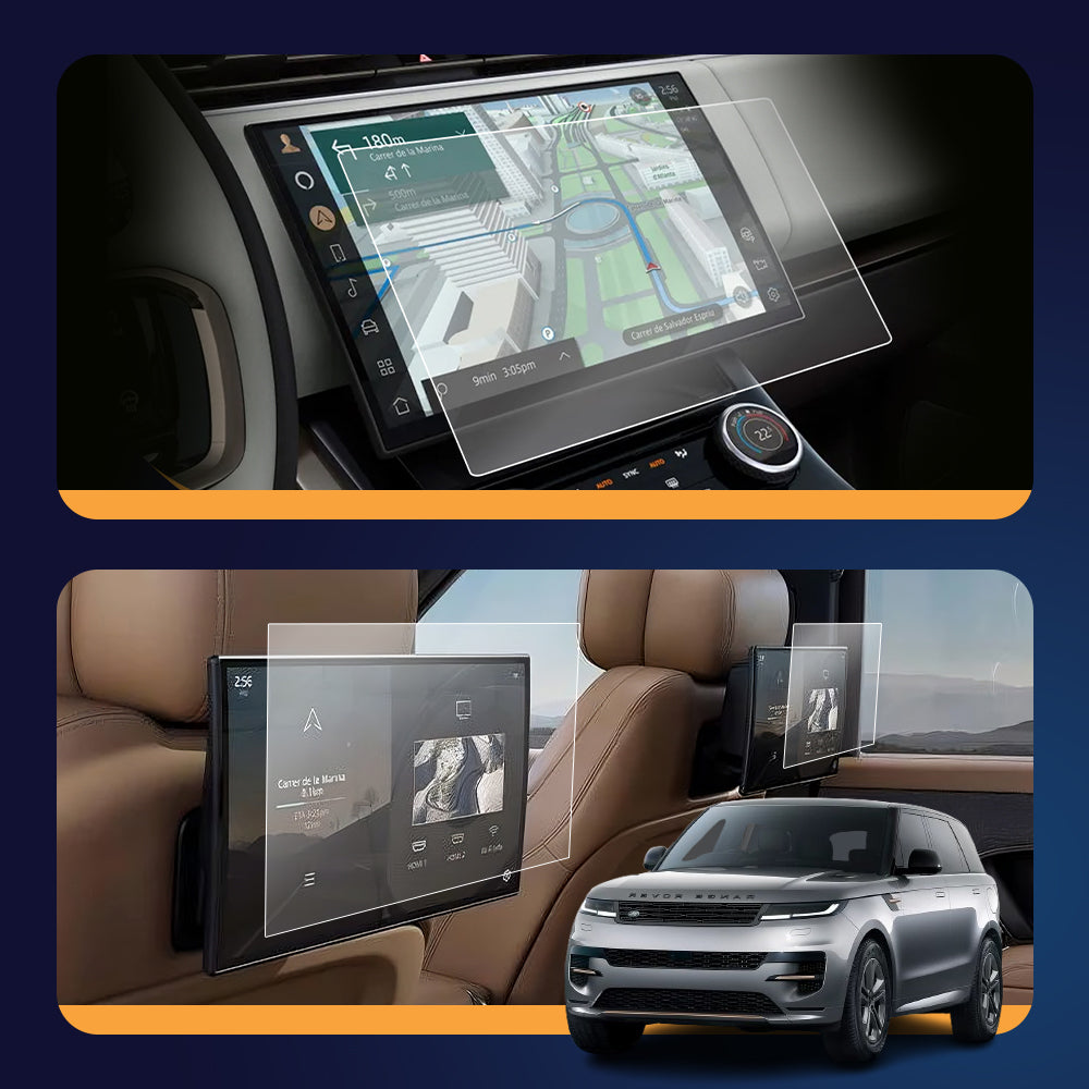 Land Rover Sport 2023/24 set of 3 Screen Guard (1 Front Info + 2 Seat Rear Info )